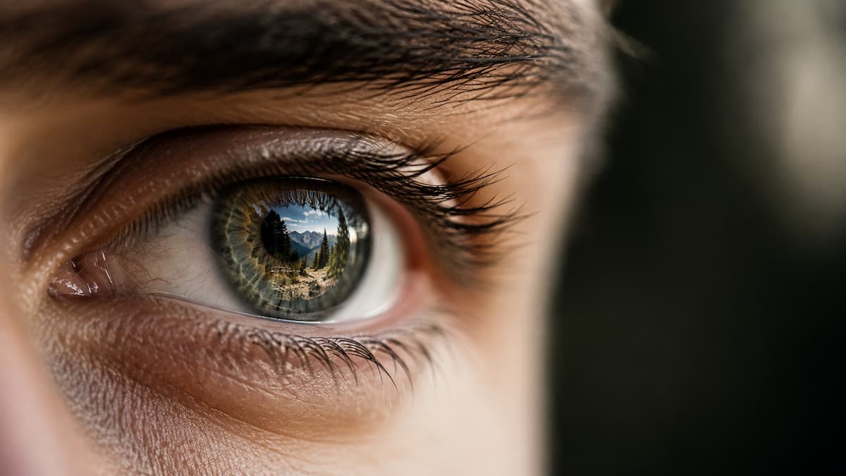 Regard attentif d'un athlète avant une compétition